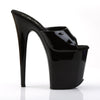 FLAMINGO-801 Plateau Pantoletten Schwarz von Pleaser – Ansicht 5