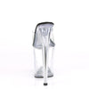 FLAMINGO-801 Plateau Pantoletten Schwarz/Transparent von Pleaser – Ansicht 4
