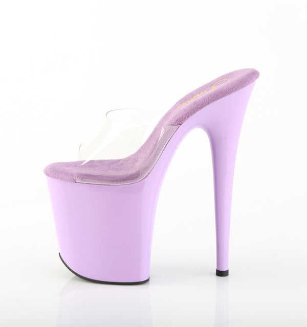FLAMINGO-801 Plateau Sandaletten Lila von Pleaser – Ansicht 3