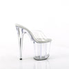 FLAMINGO-801 Plateau Pantoletten Transparent von Pleaser – Ansicht 5