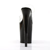 FLAMINGO-802 Plateau Pantoletten Transparent/Schwarz von Pleaser – Ansicht 4