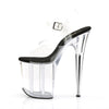 FLAMINGO-808 Plateau Sandaletten Transparent von Pleaser – Ansicht 3