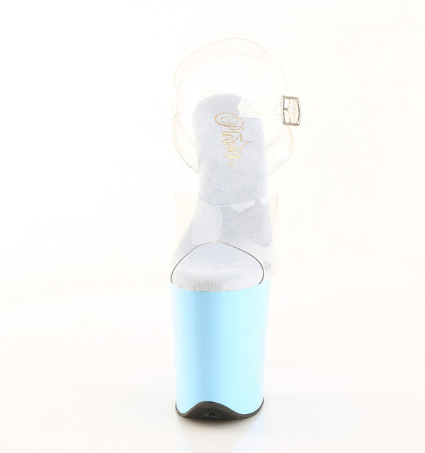 FLAMINGO-808 Plateau Sandaletten Blau von Pleaser – Ansicht 2