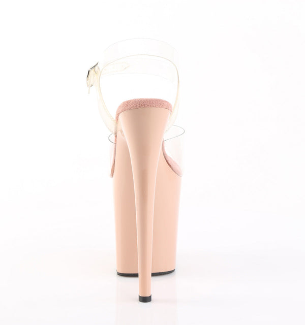 FLAMINGO-808 Plateau Sandaletten Braun von Pleaser – Ansicht 4