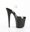 FLAMINGO-808 Plateau Sandaletten Schwarz/ Transparent von Pleaser – Ansicht 5