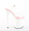 FLAMINGO-808 Plateau Sandaletten Weiß/ Rosé von Pleaser – Ansicht 5