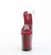 FLAMINGO-808 Plateau Sandaletten Rot von Pleaser – Ansicht 2