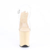 FLAMINGO-808 Plateau Sandaletten Creme von Pleaser – Ansicht 2