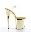 FLAMINGO-808 Plateau Sandaletten Gold von Pleaser – Ansicht 5