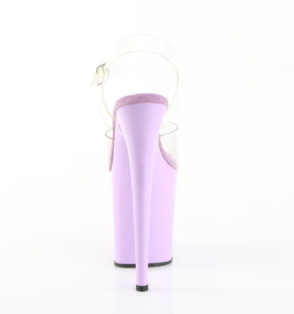 FLAMINGO-808 Plateau Sandaletten Lila von Pleaser – Ansicht 4