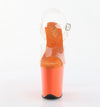 FLAMINGO-808 Plateau Sandaletten Orange von Pleaser – Ansicht 2