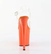 FLAMINGO-808 Plateau Sandaletten Orange von Pleaser – Ansicht 4
