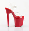 FLAMINGO-808 Plateau Sandaletten Rot von Pleaser – Ansicht 5
