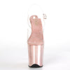 FLAMINGO-808 Plateau Sandaletten Rosé von Pleaser – Ansicht 2