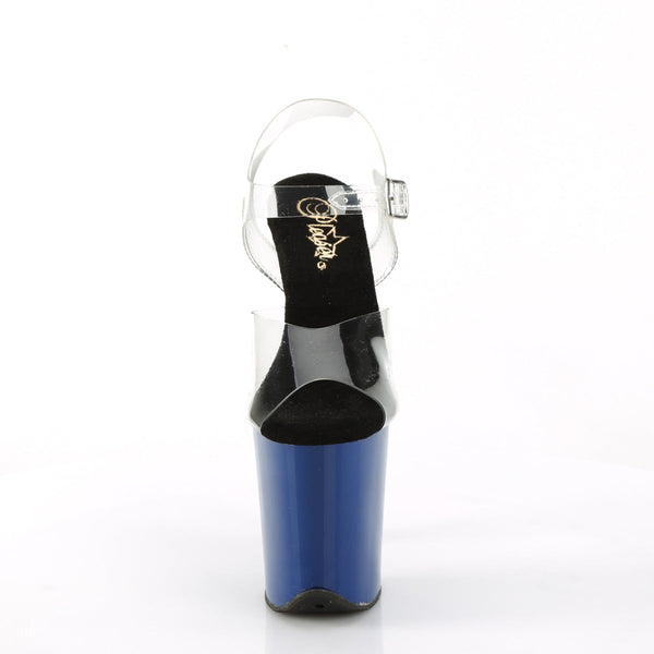 FLAMINGO-808 Plateau Sandaletten - Blau von Pleaser – Ansicht 2