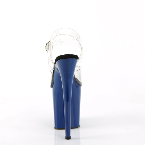 FLAMINGO-808 Plateau Sandaletten - Blau von Pleaser – Ansicht 4