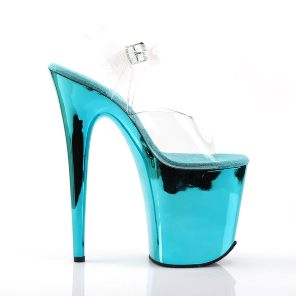 FLAMINGO-808 Plateau Sandaletten Türkis von Pleaser – Ansicht 5