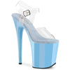 FLAMINGO-808 Plateau Sandaletten Blau von Pleaser