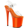 FLAMINGO-808 Plateau Sandaletten Orange von Pleaser
