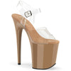 FLAMINGO-808 Plateau Sandaletten - Beige von Pleaser