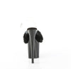 FLAMINGO-808FUR Plateau Sandaletten Schwarz Lack Kunstfell von Pleaser – Ansicht 4