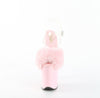 FLAMINGO-808FUR Plateau Sandaletten Rosa Lack Kunstfell von Pleaser – Ansicht 2