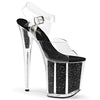 FLAMINGO-808G Plateau Sandaletten Schwarz von Pleaser