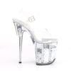 FLAMINGO-808GF Plateau Sandaletten Silber von Pleaser – Ansicht 5