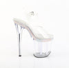 FLAMINGO-808MLS Plateau Sandaletten Transparent Strass von Pleaser – Ansicht 5
