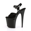 FLAMINGO-808N Plateau Sandaletten Schwarz Lack von Pleaser – Ansicht 3
