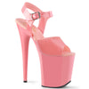FLAMINGO-808N Plateau Sandaletten Rosa von Pleaser