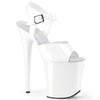 FLAMINGO-808N Plateau Sandaletten - Weiß von Pleaser