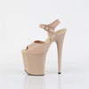 FLAMINGO-808N Plateau Sandaletten - Creme von Pleaser – Ansicht 3