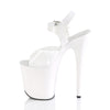 FLAMINGO-808N Plateau Sandaletten - Weiß von Pleaser – Ansicht 3