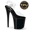FLAMINGO-808PREM Plateau Sandaletten Schwarz von Pleaser