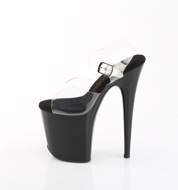 FLAMINGO-808PREM Plateau Sandaletten Schwarz von Pleaser – Ansicht 3