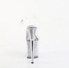 FLAMINGO-808PREM-RSI Plateau Sandaletten Glitzer/ Transparent von Pleaser – Ansicht 4