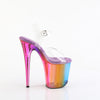 FLAMINGO-808RMT Plateau Sandaletten Regenbogen/Bunt von Pleaser – Ansicht 5