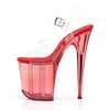 FLAMINGO-808T Plateau Sandaletten Rot von Pleaser – Ansicht 3