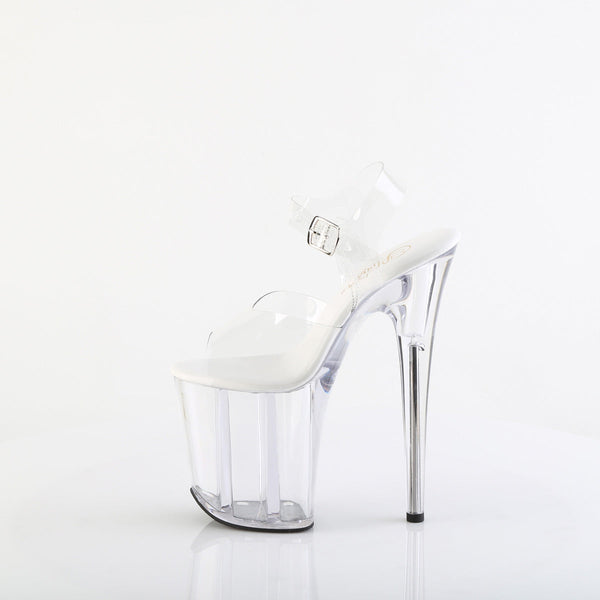 FLAMINGO-808VL Plateau Sandaletten Transparent von Pleaser – Ansicht 3