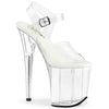 FLAMINGO-808VL Plateau Sandaletten Transparent von Pleaser