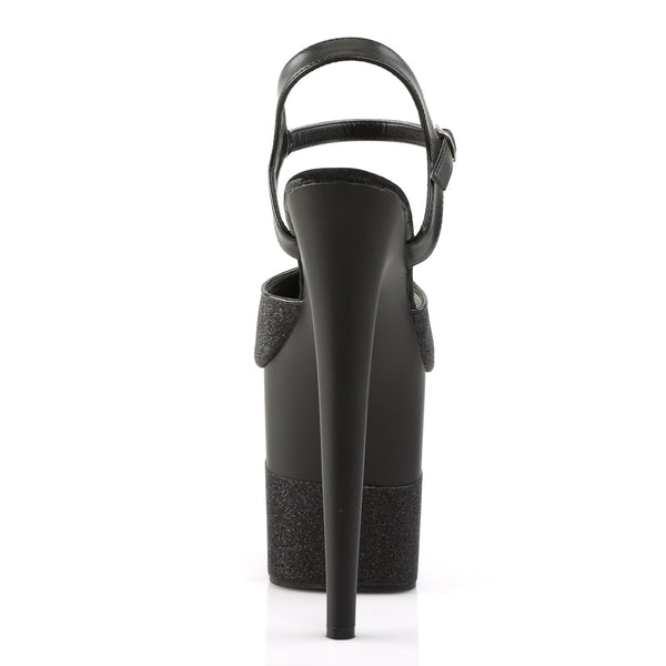 FLAMINGO-809-2G Plateau Sandaletten Schwarz von Pleaser – Ansicht 4