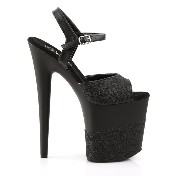 FLAMINGO-809-2G Plateau Sandaletten Schwarz von Pleaser – Ansicht 5