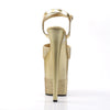 FLAMINGO-809-2G Plateau Sandaletten Gold von Pleaser – Ansicht 4