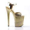 FLAMINGO-809-2G Plateau Sandaletten Gold von Pleaser – Ansicht 5