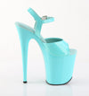 FLAMINGO-809 Plateau Sandaletten Türkis von Pleaser – Ansicht 5