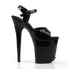 FLAMINGO-809 Plateau Sandaletten Schwarz Lack von Pleaser – Ansicht 5