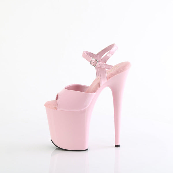 FLAMINGO-809 - Plateau High Heel Sandaletten - Rosa/Lack von Pleaser – Ansicht 3
