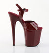 FLAMINGO-809 Plateau Sandaletten Dunkelrot von Pleaser – Ansicht 5