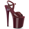 FLAMINGO-809 Plateau Sandaletten Dunkelrot von Pleaser